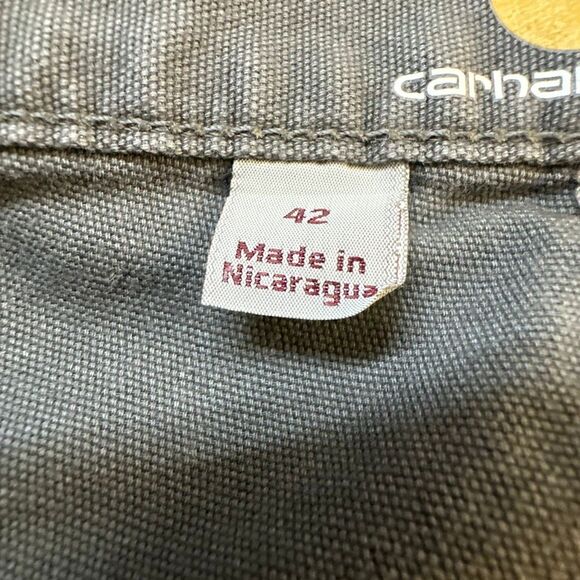 Carhartt Shorts Mens 42 Gray Relaxed Fit Utility Cargo - Picture 8 of 8